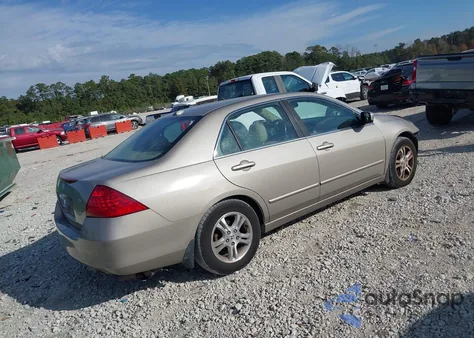 2007 Honda Accord 2.4 Ex из США, поврежденный, VIN 1HGCM56857A103190